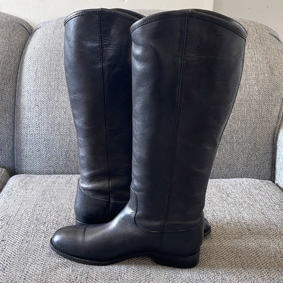 Frye Melissa Black leather boots Size: 7.5B - Picture 11 of 16